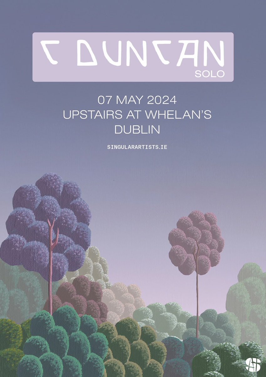Can’t wait to play @whelanslive Dublin tonight! Tickets here: whelanslive.com/event/c-duncan/