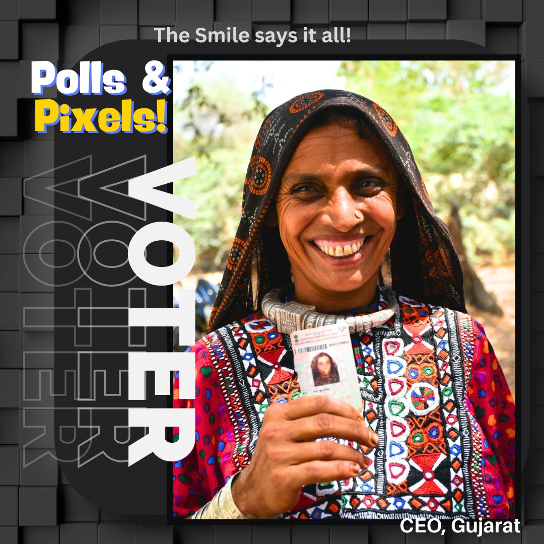 Polls & Pixels The Smile says it all! . . #IVoteforSure #MeraVoteDeshkeliye #ChunavKaParv #DeshKaGarv #LokSabhaElection2024