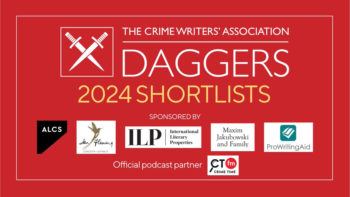 🗡 DAGGER SHORTLISTS TOMORROW! 🗡

Tomorrow at @CrimeFest we’ll reveal the 2024 #CWADaggers SHORTLISTS, featuring the past year’s best crime books, authors, and publishers! Watch this space…