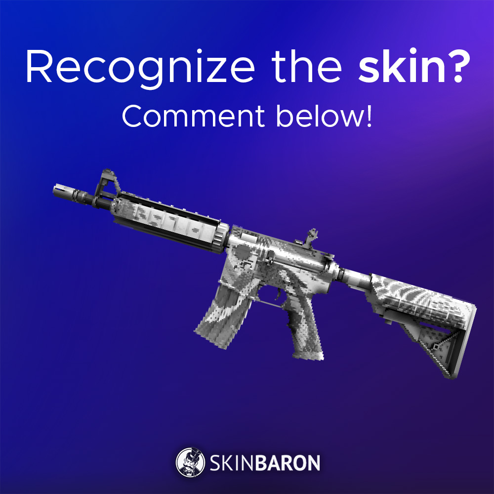 One of the more recent additions to CS: Do you know which M4 skin this is? 🤨