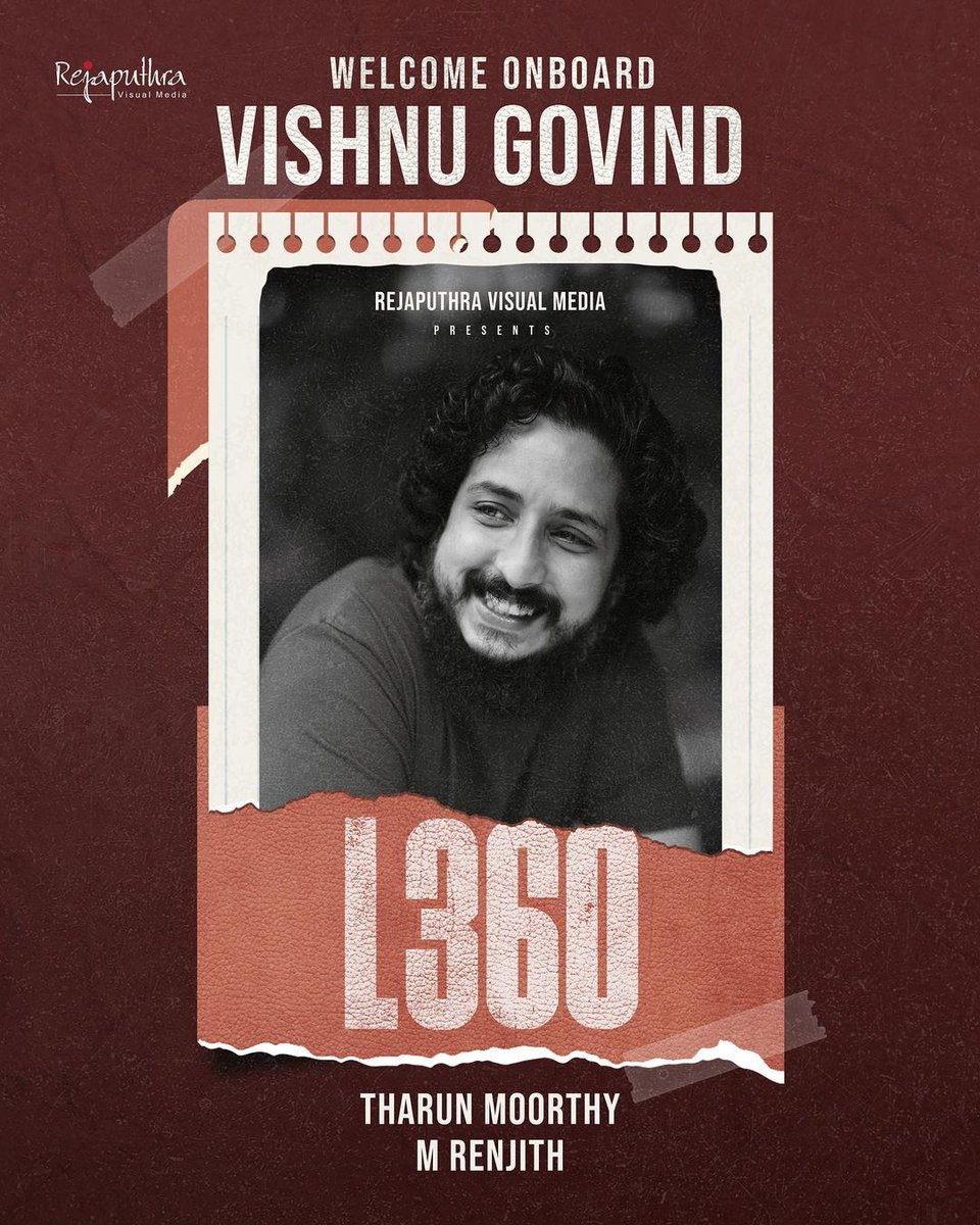 VishnuGovind after #Aavesham joins the crew as the sound designer !❤️🔥

#L360 #Lalettan #Mohanlal