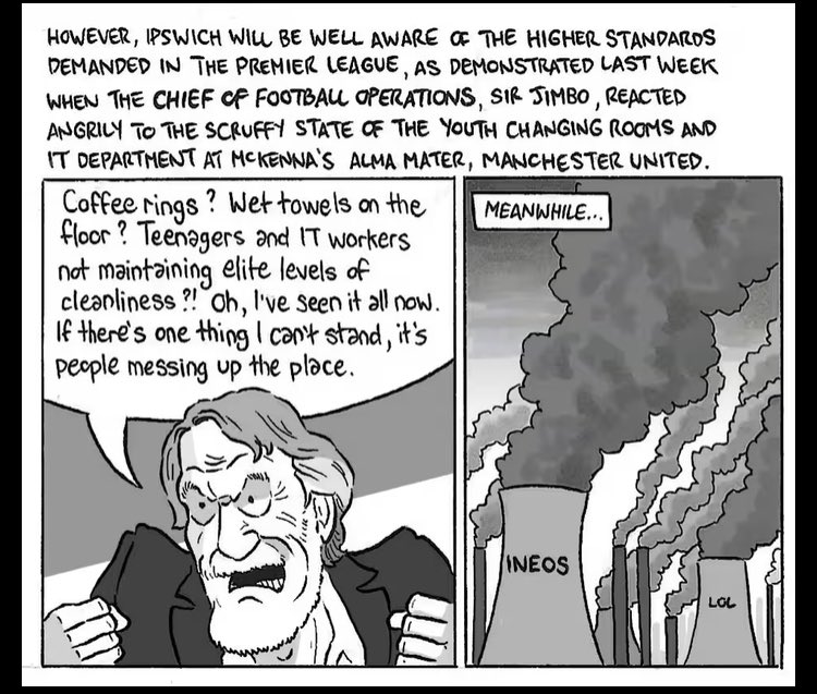 “INEOS has previously called for the UK government to exempt the chemicals sector from climate taxes and lobbied aggressively to open the UK up to fracking.” - @ClientEarth It’s a tragedy how the beautiful game has become a vehicle for greenwashing. theguardian.com/football/pictu…