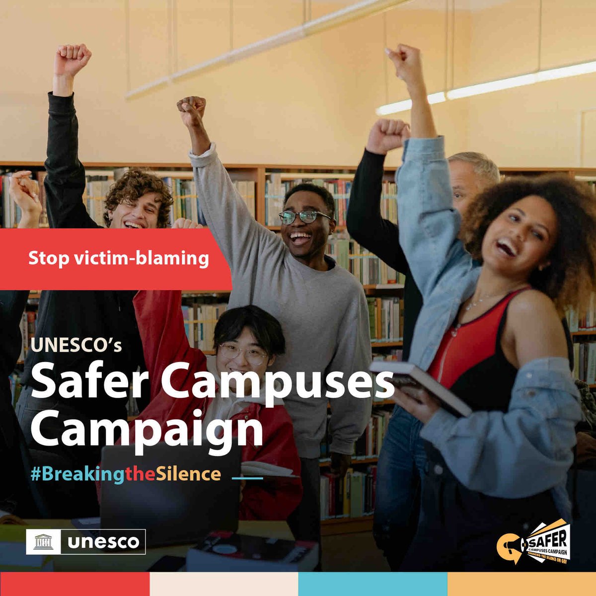 The #SaferCampusesCampaign is challenging harmful gender norms that fuel gender-based violence (GBV) on campuses. Join the movement to break down these norms and foster a campus culture that promotes respect and safety for all. #UNESCO #BreakingTheSilence