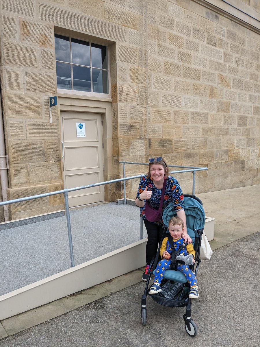 Going away is always an excuse to track down #ChangingPlacesToilets. Pictured here are the facilities at Toddington South services and the magnificent Chatsworth House. Two different approaches to making #incLOOsion a reality 💙