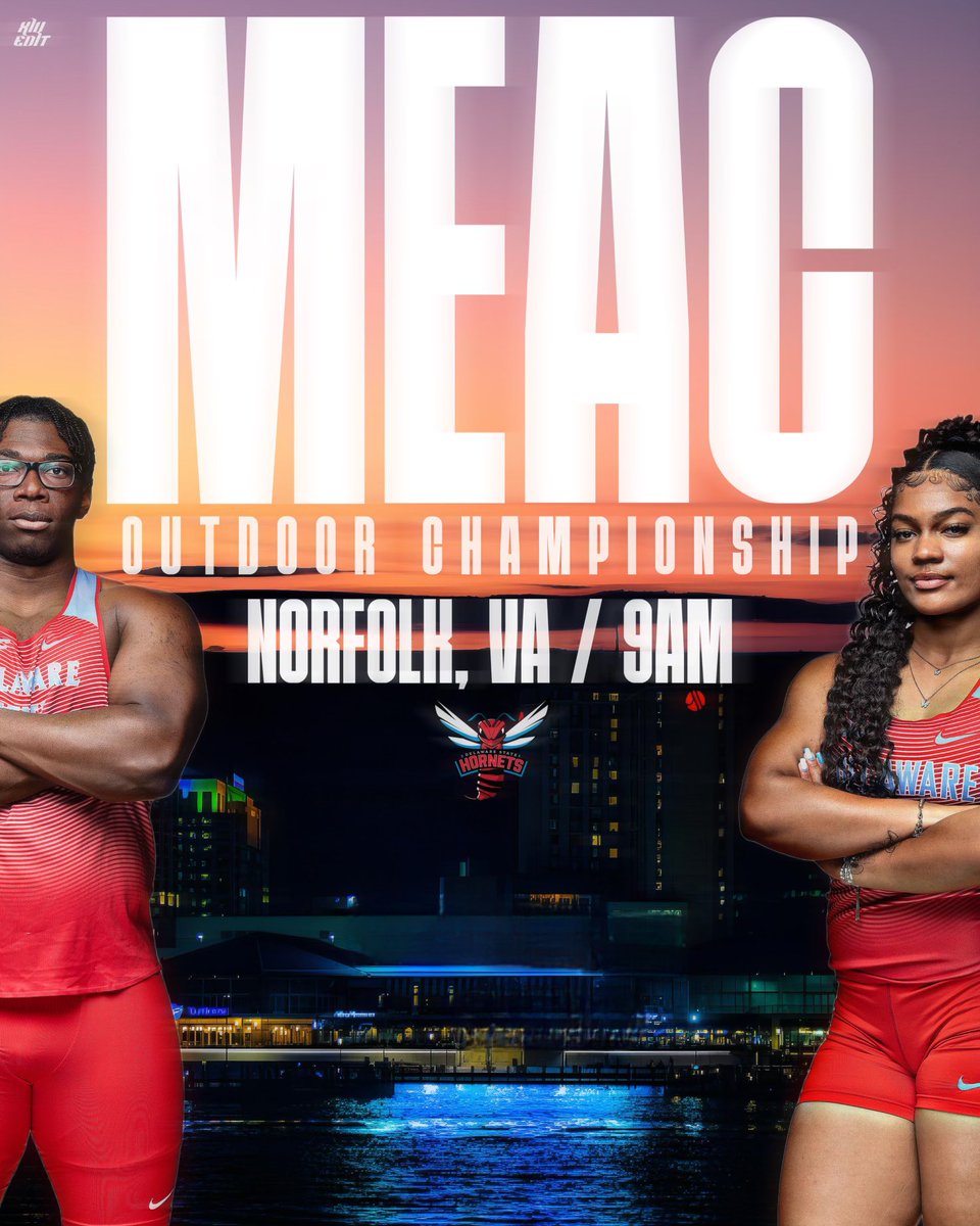 🗣️Meet Day || MEAC Outdoor Championship🏆
📍Norfolk, VA.
⏰ 8:00 A.M.
🏟️ William “Dick” Price Stadium 
🎥 nam11.safelinks.protection.outlook.com/?url=https%3A%…

#GoHornets #MakeAStatement #LeagacyandPride