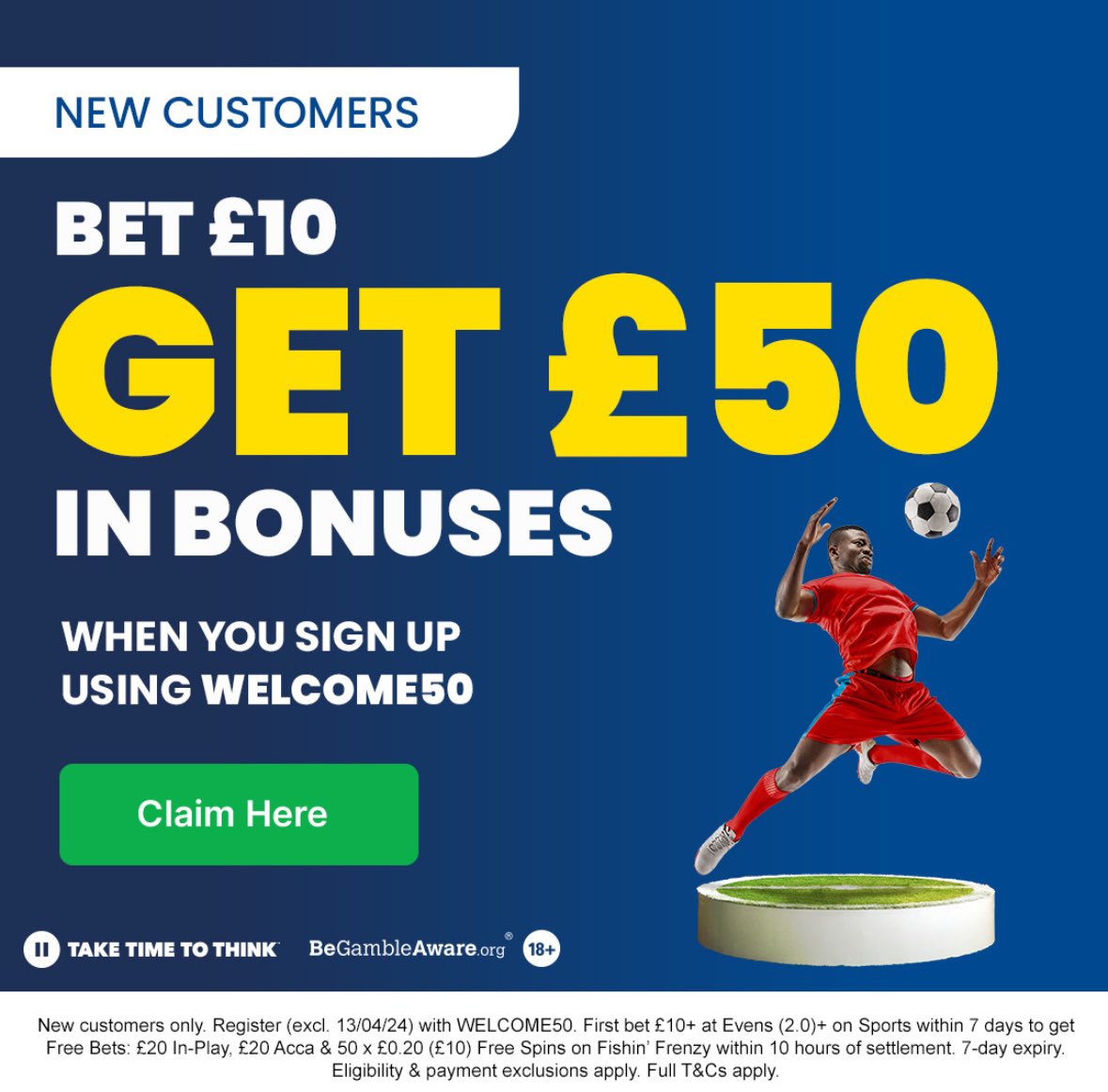 Bet £10 and get £50 in bonuses! Here 👉🏼 bit.ly/3Unr5hU Join Betfred today, bet £10 at evens or above and get £50 bonuses. New customers only. 18+ gambleresponsibly #ad T&Cs apply