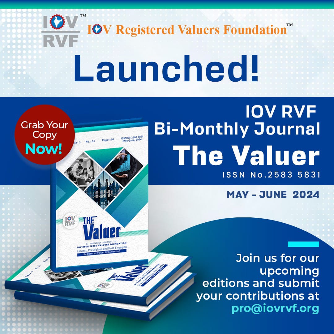 Enjoy your latest edition of IOV RVF The Valuer for the month of May June 2024 and update your knowledge in Valuation and related fields Click to read the e-copy now-iovrvfhub.org/e_journals_det… #TheValuer #Valuationmatters #IOVRVFJournal #IOVRVF #ejournal #May #June #Ecopy