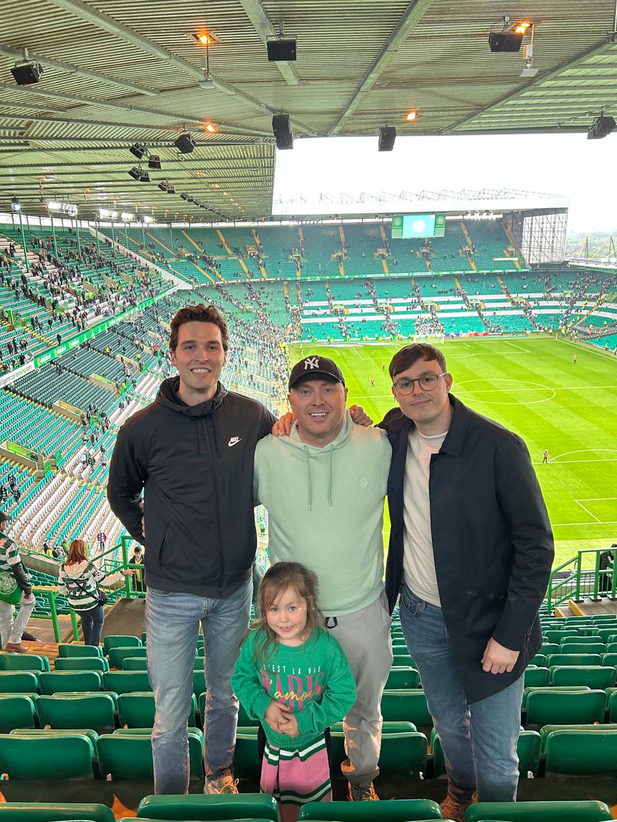 Great day at Celtic park at the weekend. #family