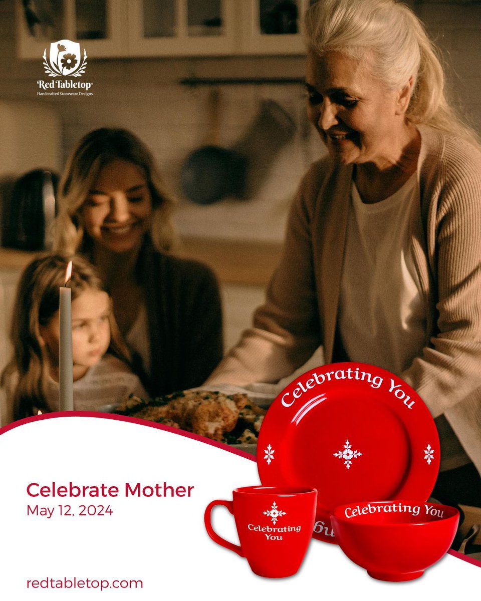 Mother's Day is a great day to start a new tradition. Gifts from Red Tabletop - beautiful stoneware Plates, Bowls, Mugs, & Coasters - are sure to delight mom. We giftwrap, too!

Order today at buff.ly/2SFaE1A 

#RedTabletop #CelebratingYou #SpecialPlate #gift #Mothersday
