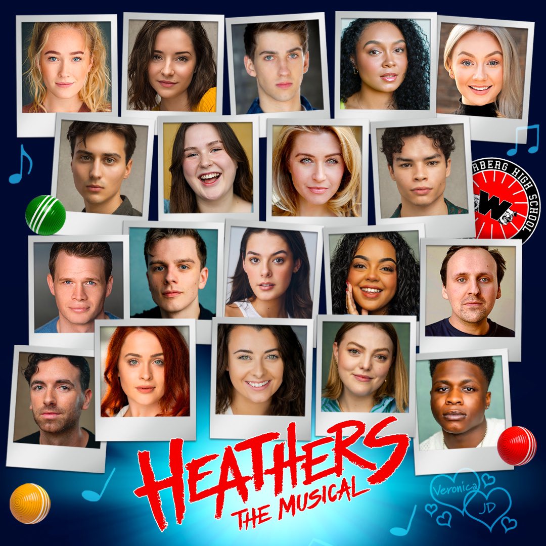 Meet our cast of 2024 💙 #HeathersTheMusical 🎫 Get your tickets and join them for BIG FUN at @sohoplacelondon in the West End and on tour: heathersthemusical.com
