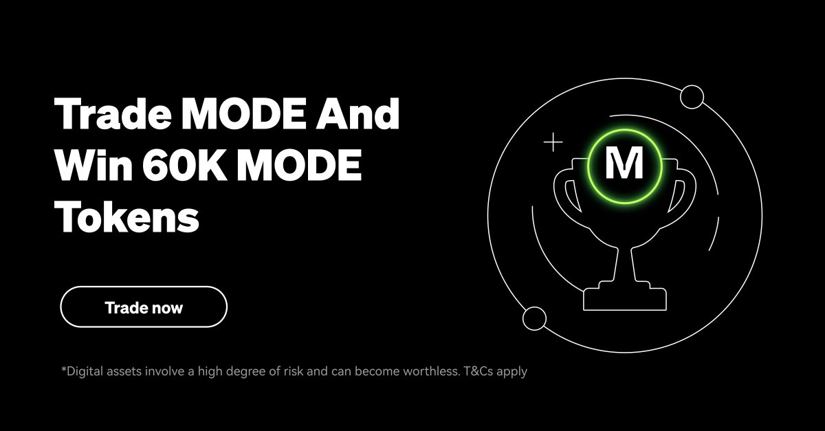 👋 Have you gotten your $MODE @modenetwork yet? 🔎 Check, claim and trade it on our Wallet for a chance to win from a 60,000 MODE token prize pool! 🌟 What's more, you can also grab 30,000 of MODE tokens and iZiSwap iPoints @izumi_Finance by trading MODE and adding it to…