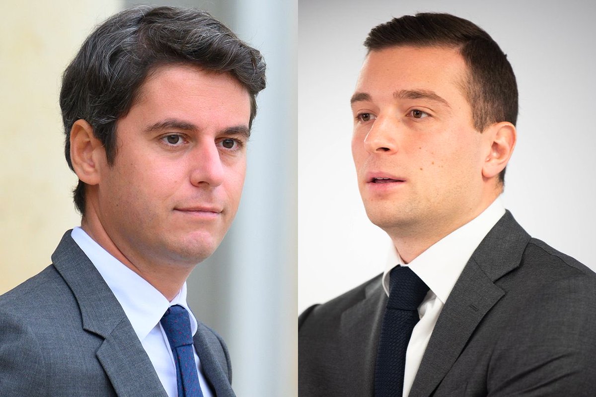 Pediavenir's tweet image. 🇫🇷 FLASH | Le débat entre Gabriel Attal et Jordan Bardella aura lieu le 23 mai à 20h15 sur Pornhub.