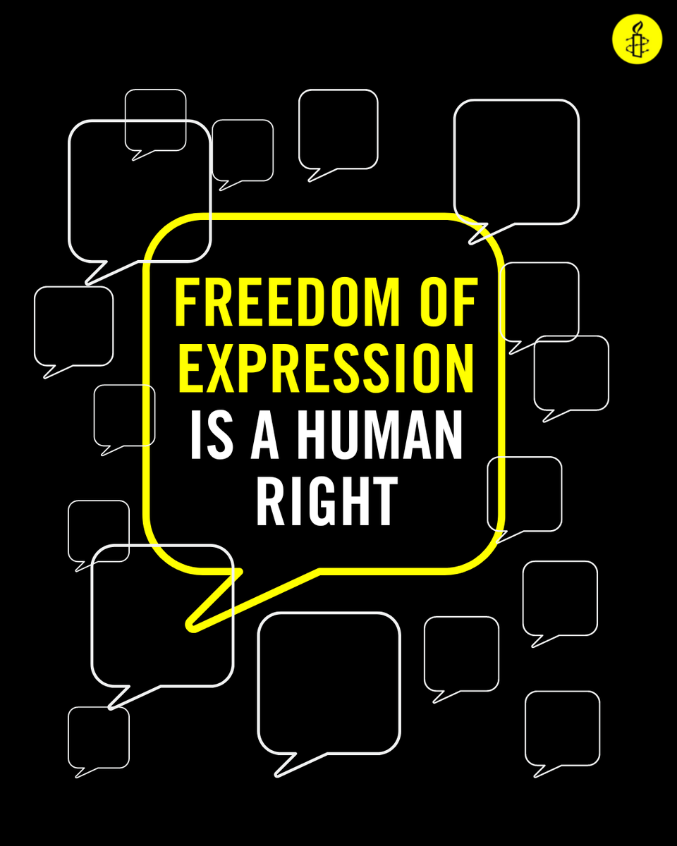 Your voice matters. You have the right to say what you think, share information and demand a better world. You also have the right to agree or disagree with those in power, and to express these opinions in peaceful protests. Freedom of expression is a human right.