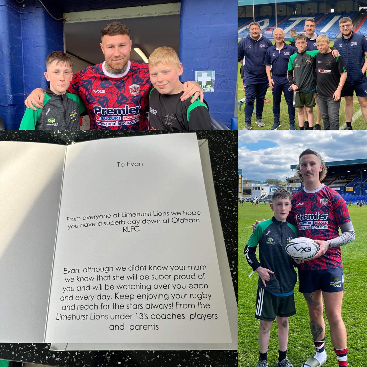 Wow! What a brilliant day Sunday was. Evan we hope you and your family had the most amazing day! We can’t thank the Oldham community enough for the welcome they gave to Evan, it really did show that we are #StrongerTogether!