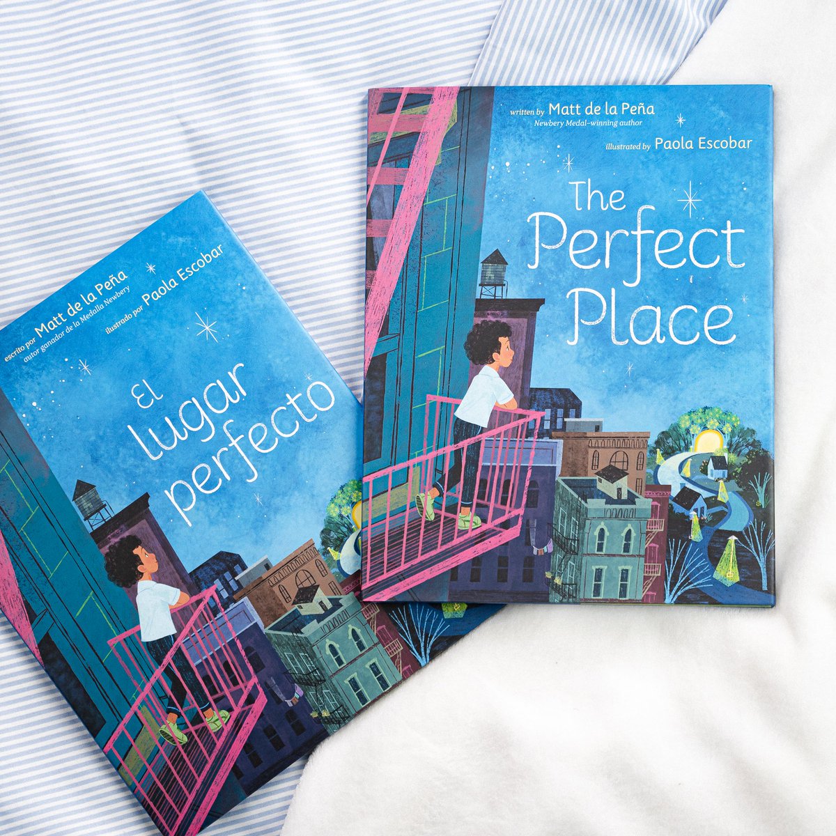 Today is pub day for THE PERFECT PLACE! Available in both English and Spanish! Hope you all will give it a shot!