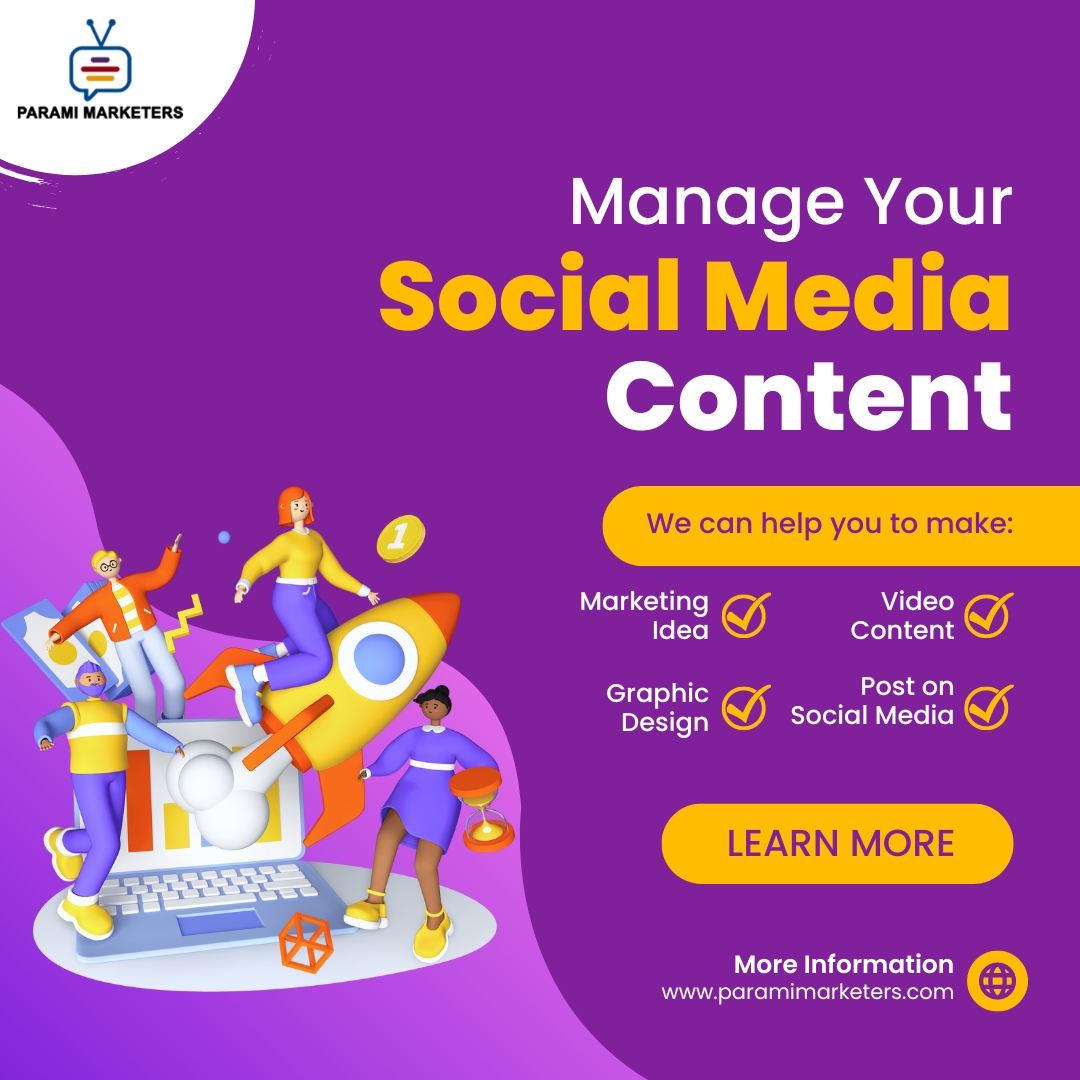 📢 The Essential Guide to Manage your social media content:
📍LET'S CONNECT & GROW TOGETHER🌐

☎️ +91-7533082836
🌐 Visit us: paramimarketers.com
📩 Mail:info@paramimarketers.com

#smm #digitalmarketing #socialmediacontent #socialmediamarketingstrategy #seo #socialmedia