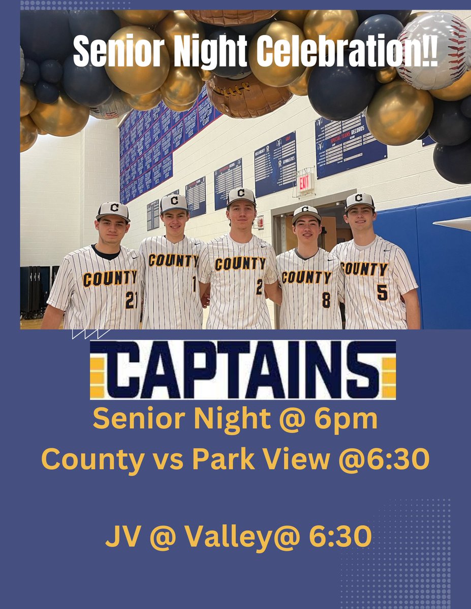 Come out this evening to honor our seniors!