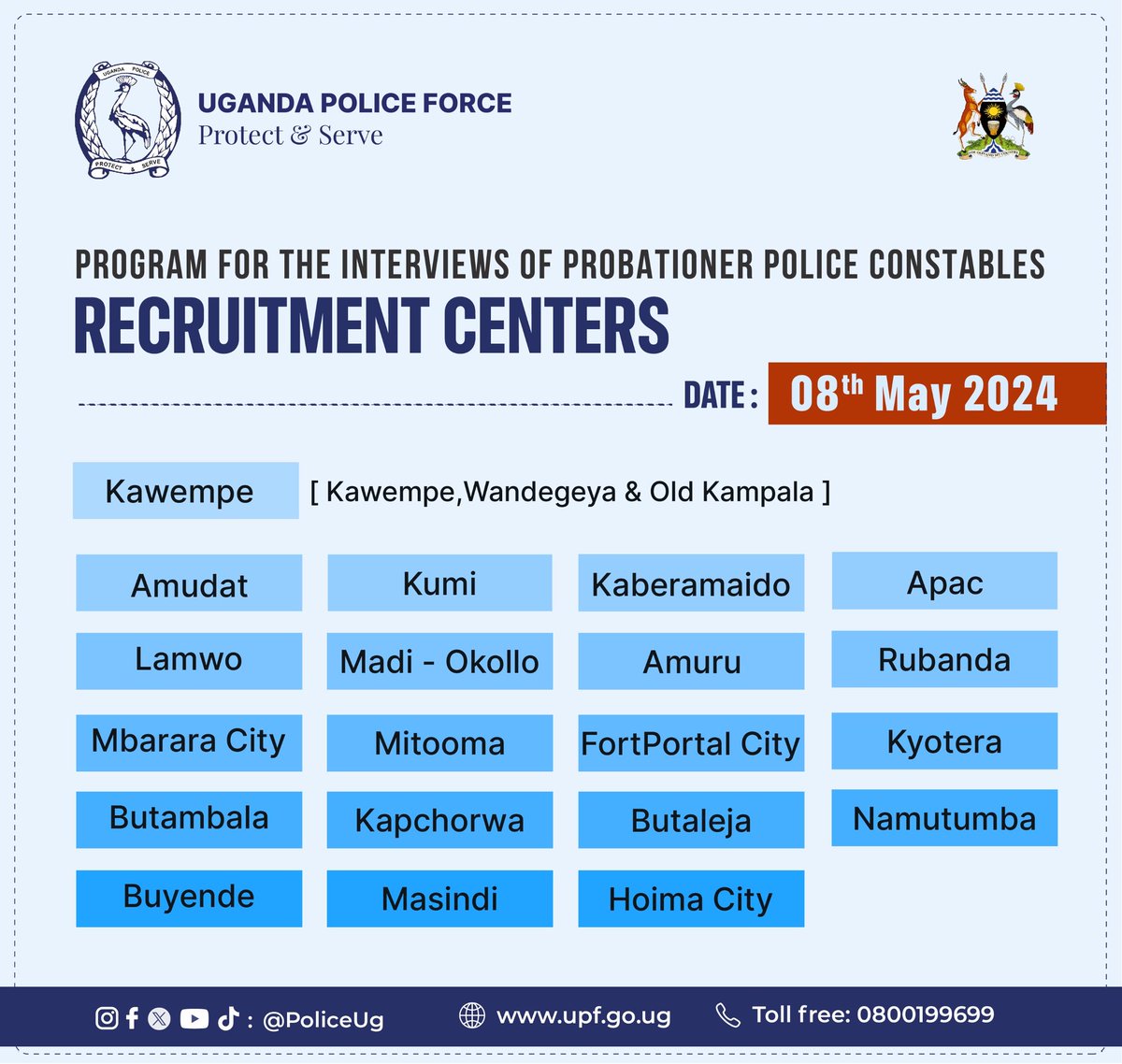 Recruitment program for tomorrow 08th.May.2024