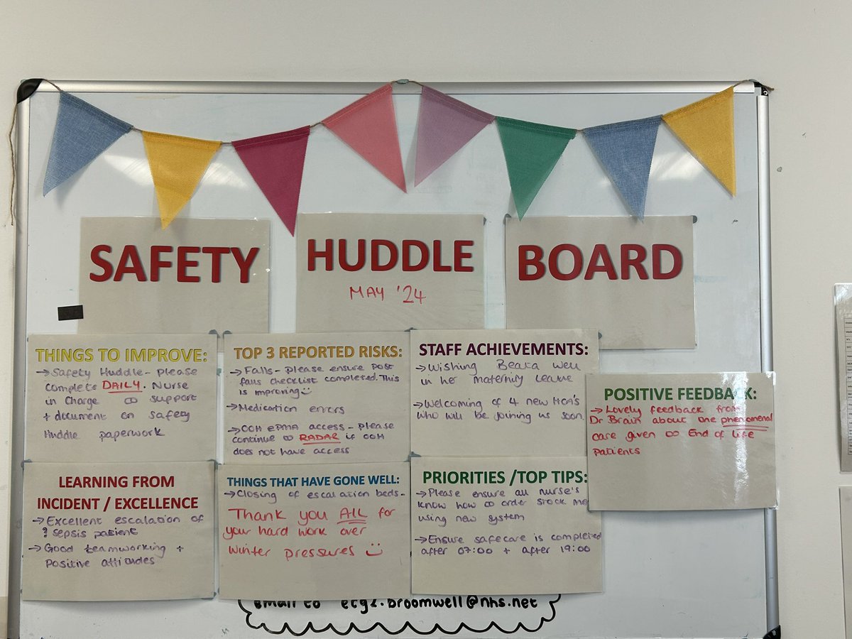 May Safety Boards #learning #patientexperience
