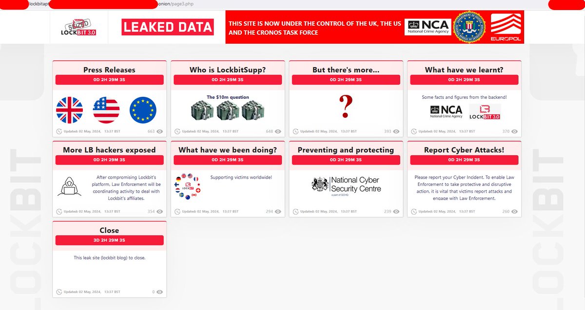 🚨🔴CYBERALERT🔴 | Opération cronos, le retour : le temps des (vraies) révélations sur Lockbit ?

Après une 1ère opération très médiatisée le 20/02/2024, l'opération cronos avait mis un 'coup d'arrêt' à la franchise N°1 du cybercrime, Lockbit !

Ce coup de filet ne fût hélas…
