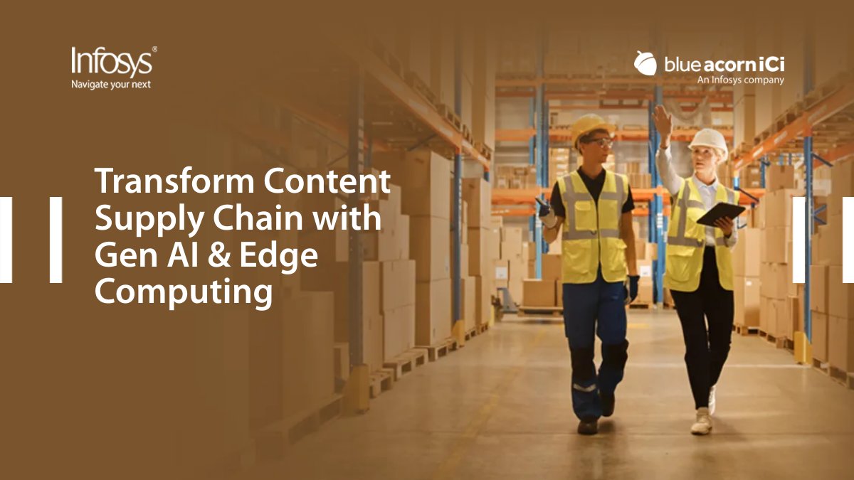 Discover how Generative AI & Edge Computing are revolutionizing content supply chains. A future of efficiency awaits! bit.ly/4a9OngQ
#AdobePartner #InfyatAdobeSummit #Adobe #AdobeSummit2024 #AdobeSummit @blueacornici