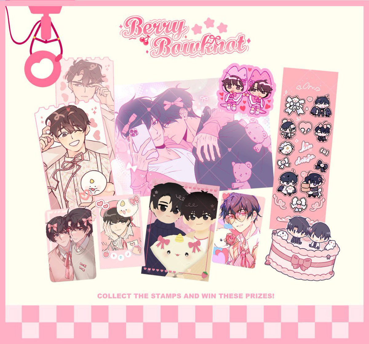 Visit all the artists and collect the stamps to get this cute prize bundle 🎀 There are limited prize sets per day so stop by as soon as you can.

See you this weekend! 