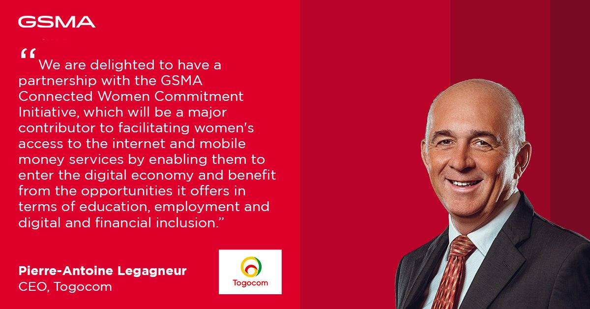 ♀️ As part of @GSMA’s #ConnectedWomen Commitment Initiative, @togocom_tg has committed to continue empowering women in #Togo 🇹🇬 by pledging to increase the proportion of women in their #MobileInternet & #MobileMoney customer base ➡️ bit.ly/2ENa3CS

#UKAid #Sida