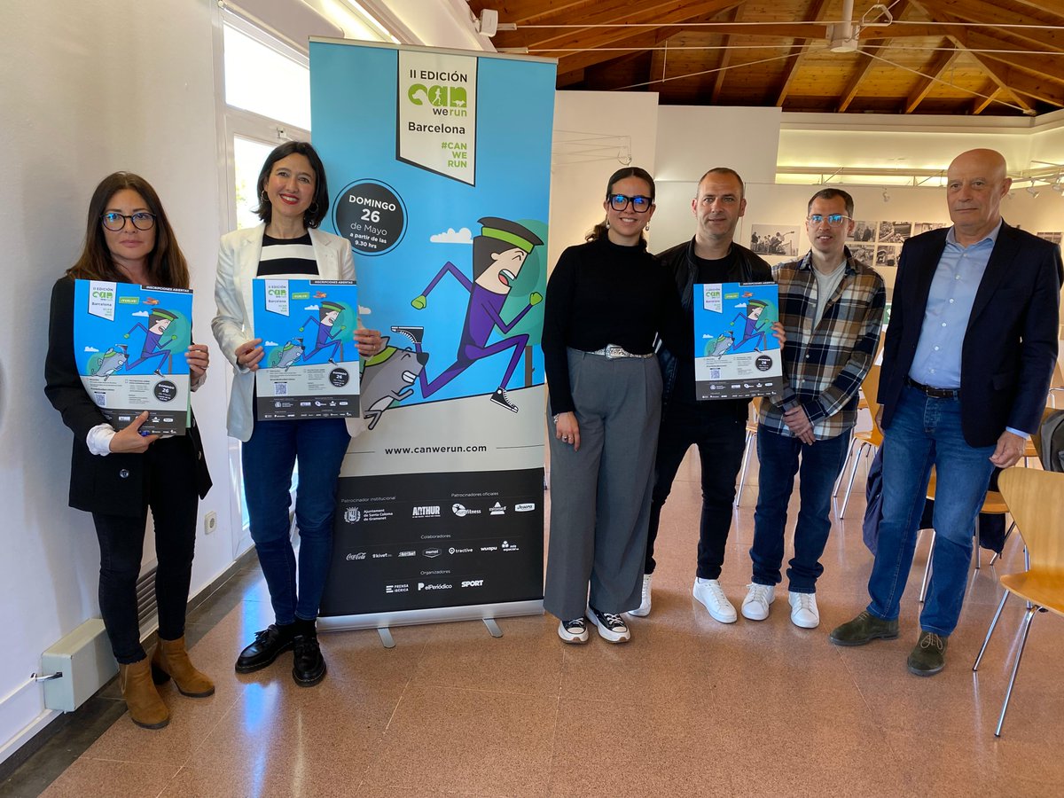 scgramenet's tweet photo. Presentada la 2a edició de la #CanWeRun que es viurà el diumenge 26 de maig al Parc Fluvial del Besòs amb @elperiodico @sport @PrensaIberica 
https://t.co/jqVniuFUUX https://t.co/fItreEcKAI