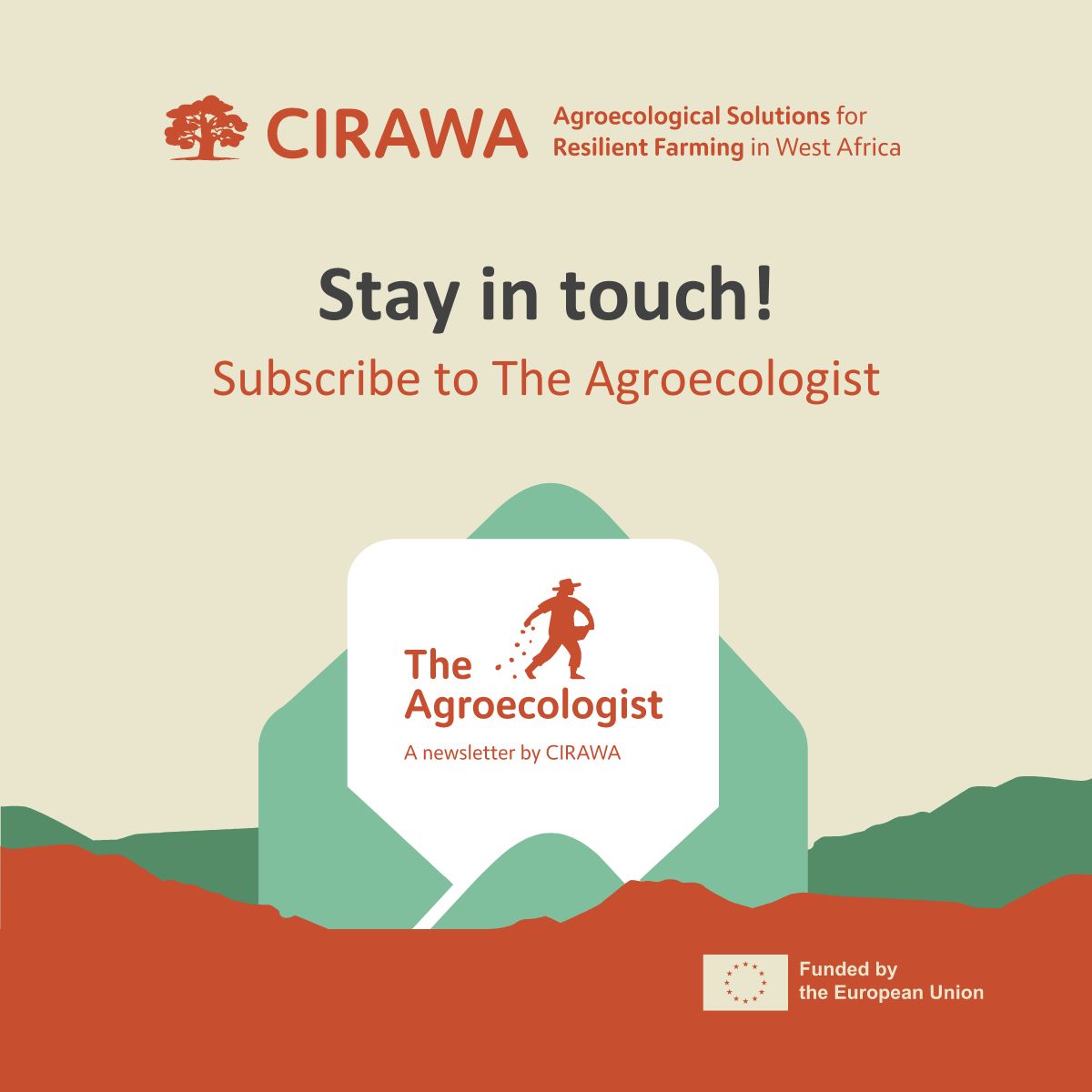 ✉️1 more week until our next newsletter, make sure you don't miss it!

👩‍🌾Are you interested in enhancing ecosystem health & biodiversity while improving local livelihoods through agroecology?🌱

Click the link and subscribe to 'The Agronomist' here⬇️
cirawa.eu/newsletter/
