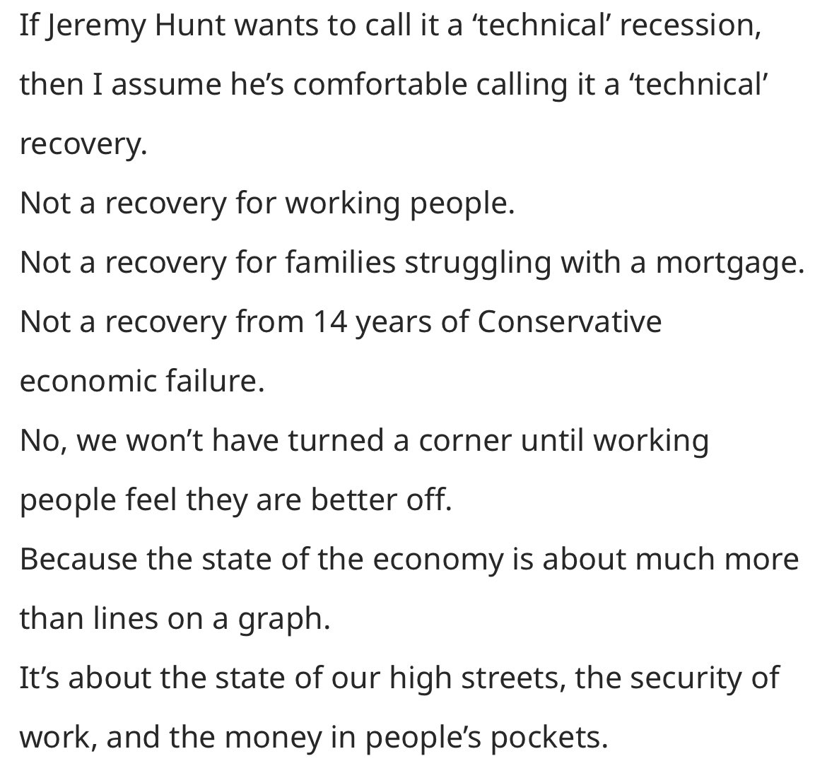 Bit late to this but this passage from @RachelReevesMP speech this morning is so good…