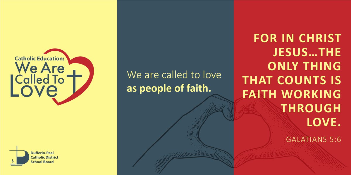 StAugSS's tweet photo. We are called to love. We are called to love as people of Faith. #dpcdsb_CEW https://t.co/gxUcRUSnGa
