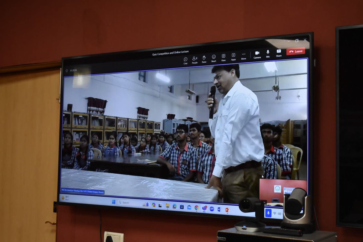 Online lecture on 'Cybersecurity concerns on Ransomnware' was delivered by Dr.Manoj Semwal,Sr Principal Scientist, followed by online quiz competition under the @CSIRCIMAP Jigyasa Virtual Lab with the engagement of 100 students from PM Shri K.V, Chakeri 1, Kanpur.@PrabodhTrivedi
