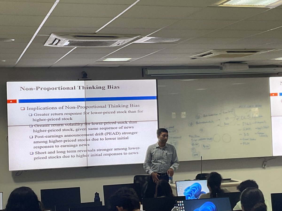 Day 8 of the 2024 Research Summer School featured Prof. Arpita Ghosh & Prof. Arnab Bhattacharya from IIM Calcutta discussing Earnings Management, Corporate Finance, followed by Prof. Suresh Govindaraj (Rutgers Business School) exploring 'Moral Hazard'.