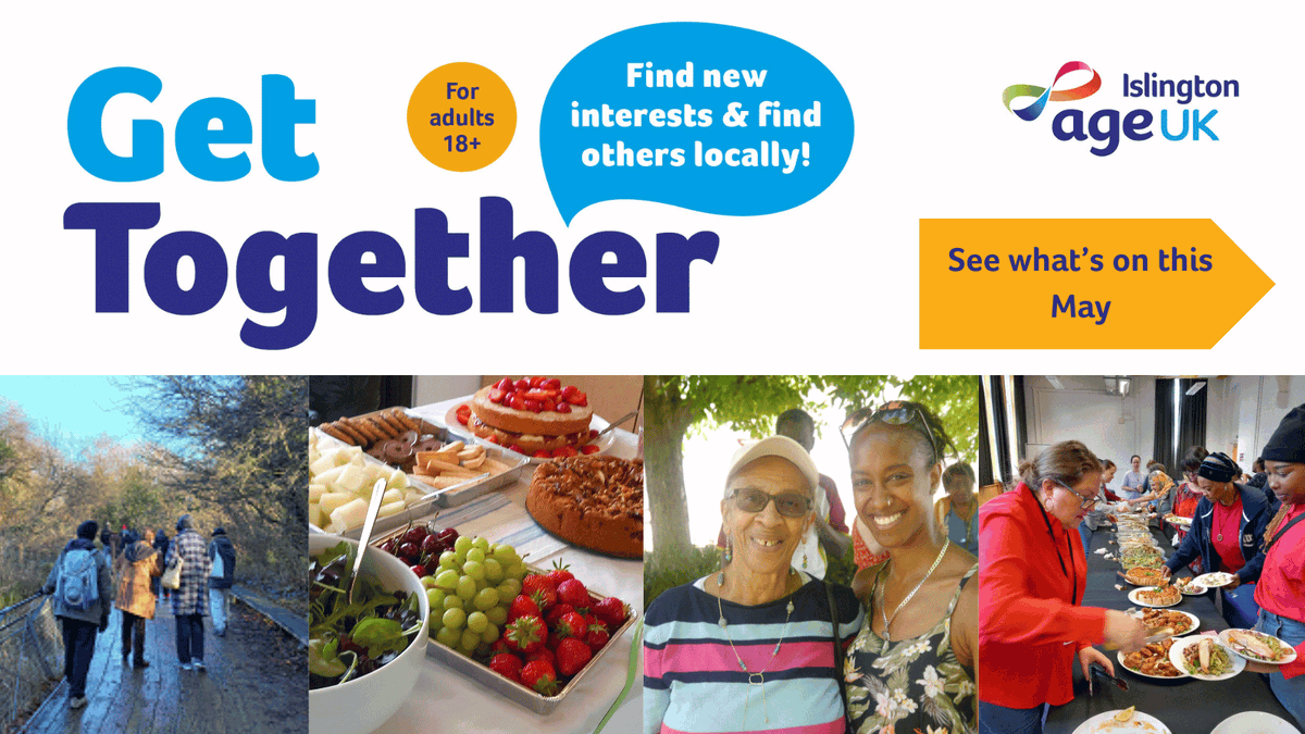 Find out what's going on this May in the Age UK Islington monthly newsletter: tinyurl.com/3dhf749h To get the newsletter direct to your inbox, register with our helpline: 020 7281 6018. We're here for adults of all ages living in Islington or with an Islington GP.