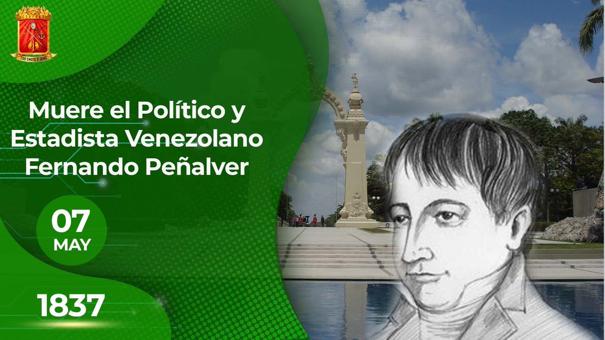 En 1837 fallece el prominente político y estadista venezolano Fernando Peñalver. Su vasta experiencia y liderazgo fueron fundamentales en la formación de la Primera República de Venezuela, fue uno de los firmantes del Acta de la Independencia.