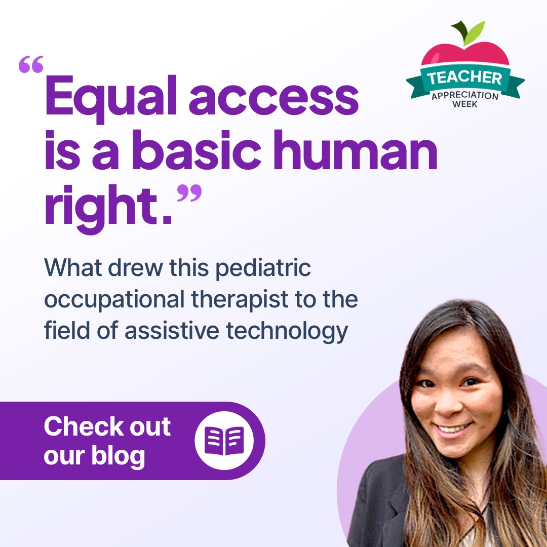 Every student deserves equal access to education. Join us in celebrating #TeacherAppreciationWeek through the work of Stephanie Hui, an Assistive Technology Specialist, as she champions inclusivity and access for all students: text.help/sjcaXr #InclusiveEducation