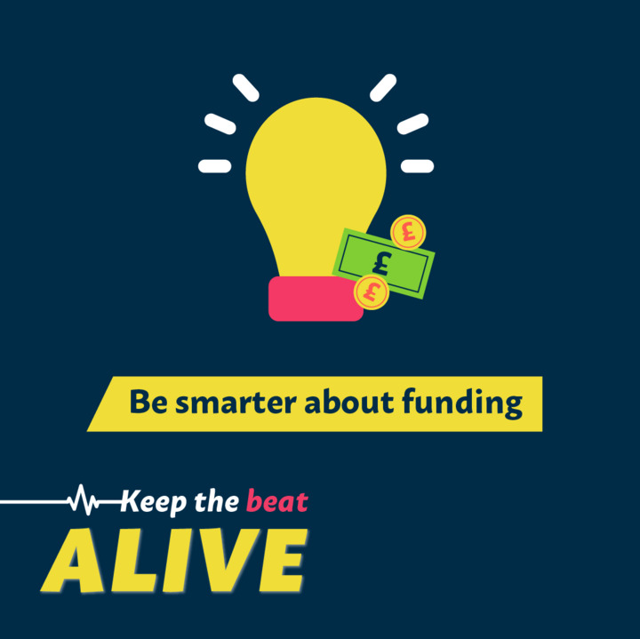 Be smarter about funding 💡 Our second campaign 'ask' is that the third sector needs more intelligent funding solutions that will provide stability to plan and deliver services. Find out more: keepthebeatalive.org.uk 🫀