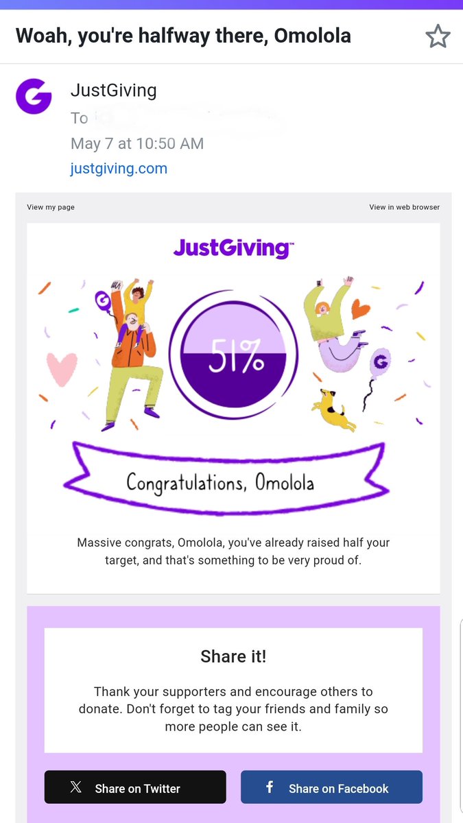 lorlash's tweet photo. £253 of £500 raised!
Thanks to everyone who made this possible. I'm super grateful! Let's hit 70%. We can do this💪🏾. Interested in supporting this  cause, pls click this link👉🏾https://t.co/WlYNjh16nw https://t.co/rbmw8VYfQm
