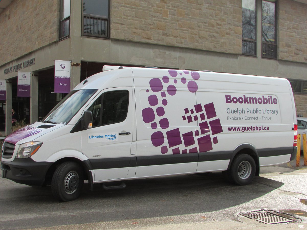 Bookmobile Service Disruption - Tuesday, May 7, 2024 Our Bookmobile is temporarily out of service today but will be back on the road tomorrow. Questions? Visit guelphpl.ca/bookmobile or phone 519-829-4401.