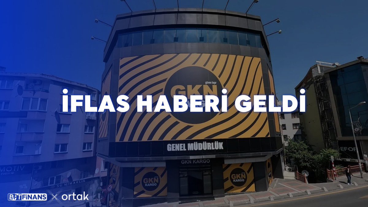 Bir dönem Galatasaray ve Beşiktaş'a sponsor olan GKN Kargo, 563 milyon lira borçla iflas ettiğini duyurdu.