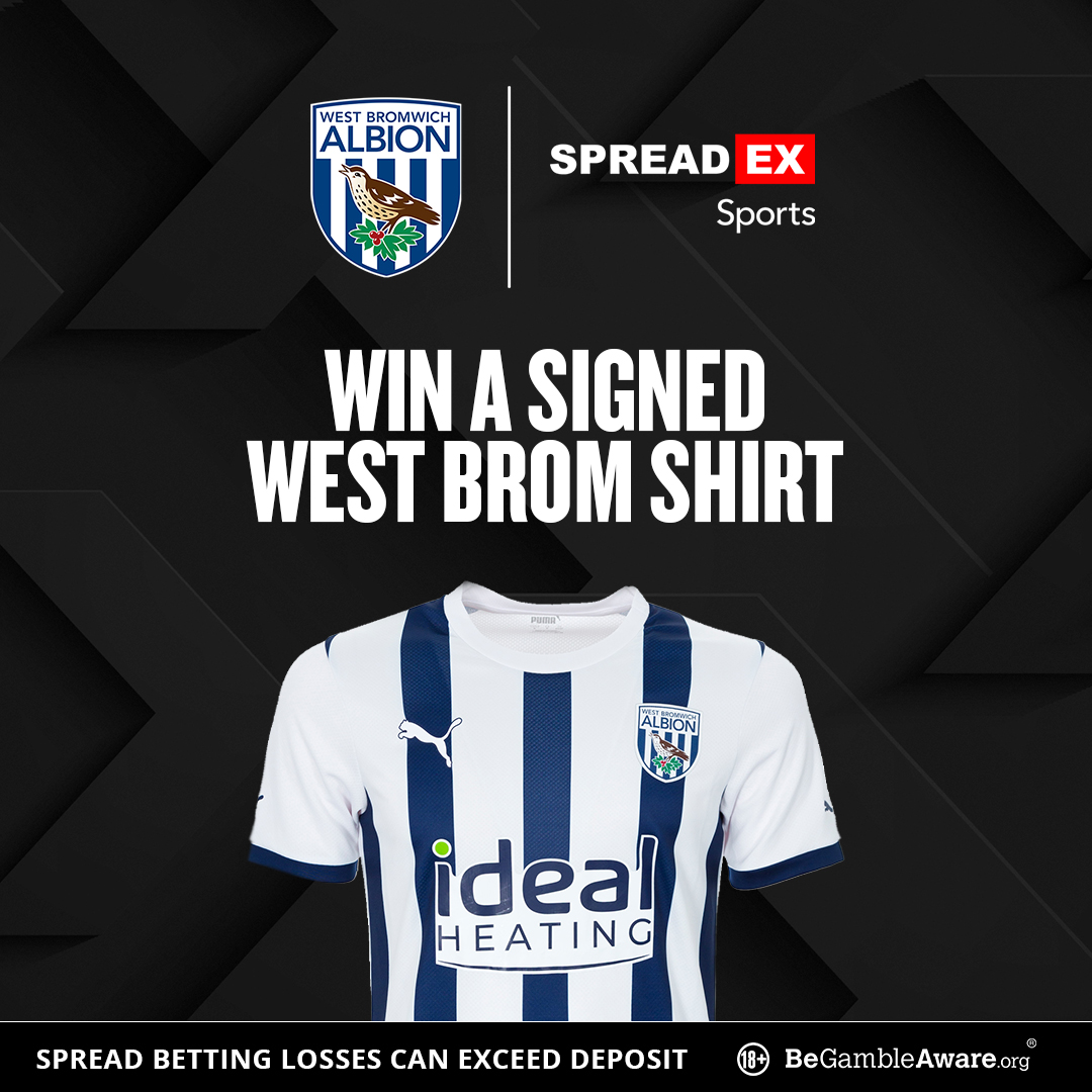 Spreadex Sports (@spreadexsport) on Twitter photo To celebrate <a href="/WBA/">West Bromwich Albion</a> reaching the play-offs we are giving away 4⃣ signed shirts! 👕🖋️
For the chance to win🏆
1⃣ Follow us, Repost this post + Tag a mate🫂
2⃣ Enter your details in the entry form below⤵️
spreadex.com/westbromsigned
TS&C's Apply🔞 To celebrate <a href="/WBA/">West Bromwich Albion</a> reaching the play-offs we are giving away 4⃣ signed shirts! 👕🖋️
For the chance to win🏆
1⃣ Follow us, Repost this post + Tag a mate🫂
2⃣ Enter your details in the entry form below⤵️
spreadex.com/westbromsigned
TS&C's Apply🔞