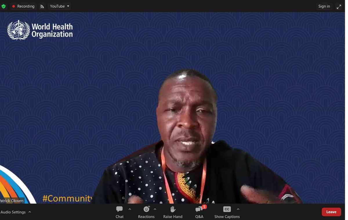 Catch @okwen now as he presents at the @WHO Community Protection Partners meeting He has stressed the need for #storytelling to be used to protect these communities in emergencies. #CommunityProtection @whocmr @BHPFoundation @gavi @cochranecollab @JBIEBHC