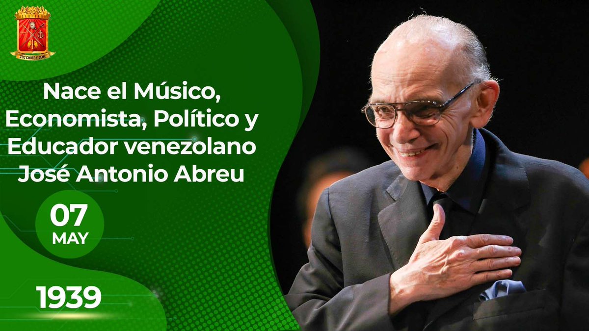 Nace el Maestro José Antonio Abreu, símbolo de unión, Creó el Sistema de Orquestas, brindando oportunidades a miles de niños y jóvenes, convirtiéndolo en un modelo educativo admirado en todos los rincones del planeta.