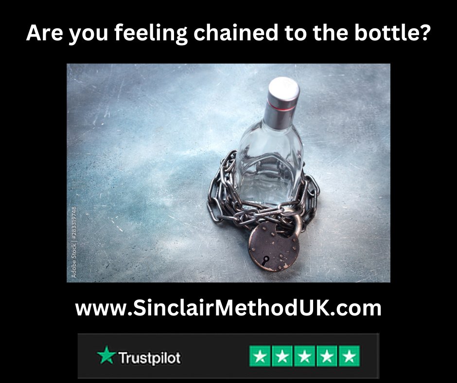 Break those chains!

#alcoholism #SoberCurious #RecoveryPosse #supportrecovery #recoveryispossible #reduceyourdrinking #stopdrinking #alcoholicsanonymous #TheSinclairMethod #relapse #nalmefene #selincro #alcoholusedisorder