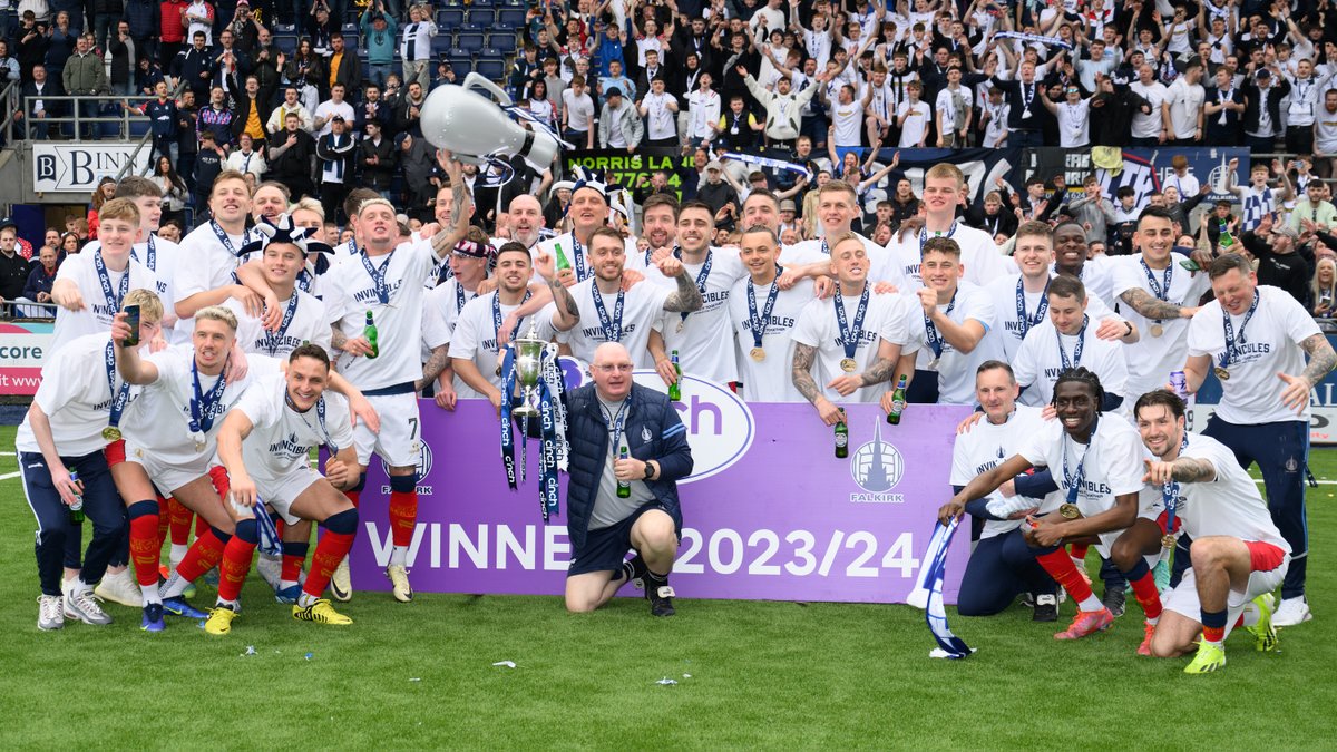 ✅ League 1 champions. ✅ Invincibles. What could be better than that? Winning the Bairns Lotto jackpot on top of it all of course! 🤑 Enter this week's draw for just £1 and you could win £1,200! 👉 ourclublotto.co.uk/play/bairnslot…