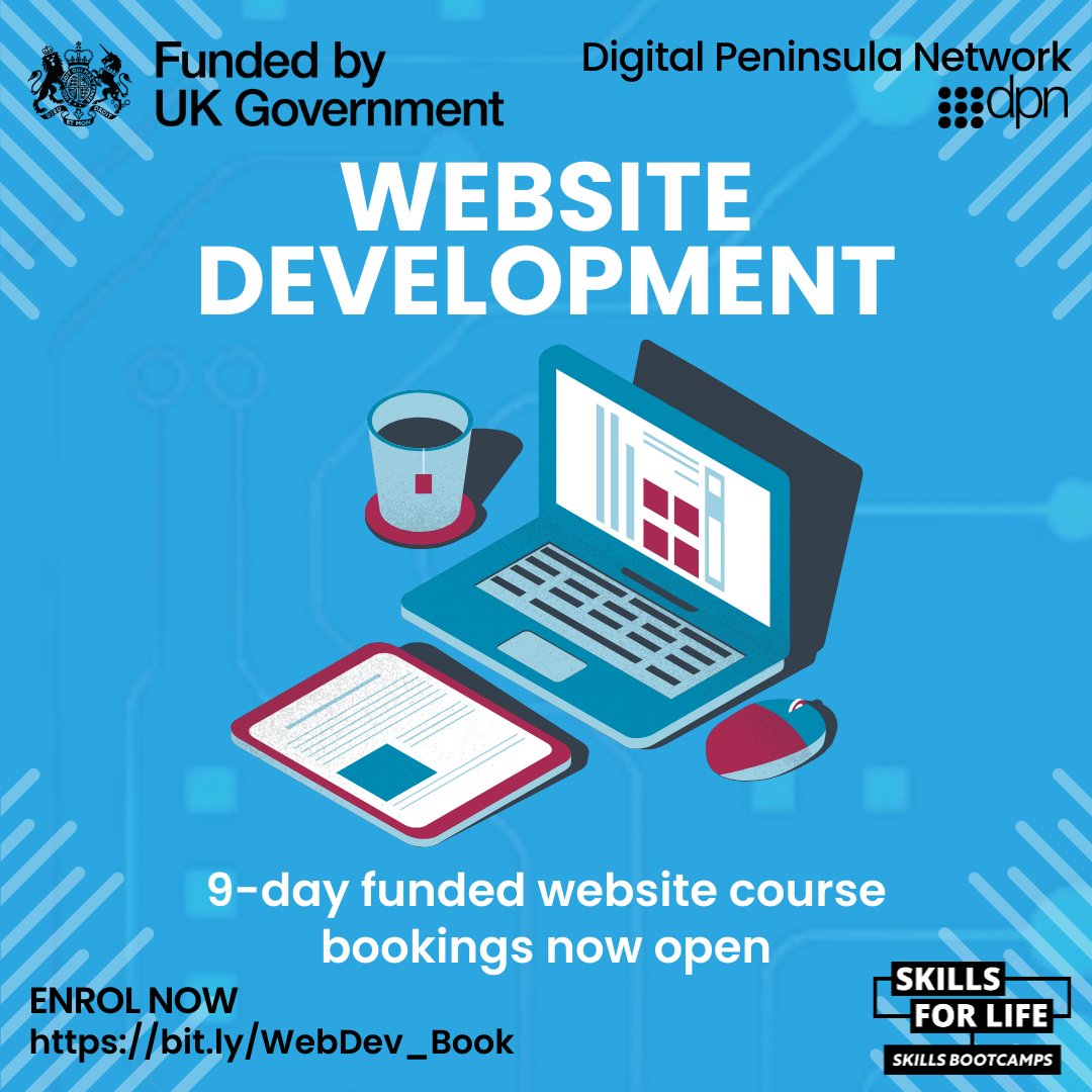 🚀 Unleash Your Creativity!
Dreaming of designing your own web pages? Our Website Development Course empowers you to turn ideas into reality. 💡💻

Enrol and let your creativity soar! 🌟
bit.ly/WebDev_Book

#SkillsBootcamps #SkillsForLife #Devon #Cornwall #SmallBusinesses
