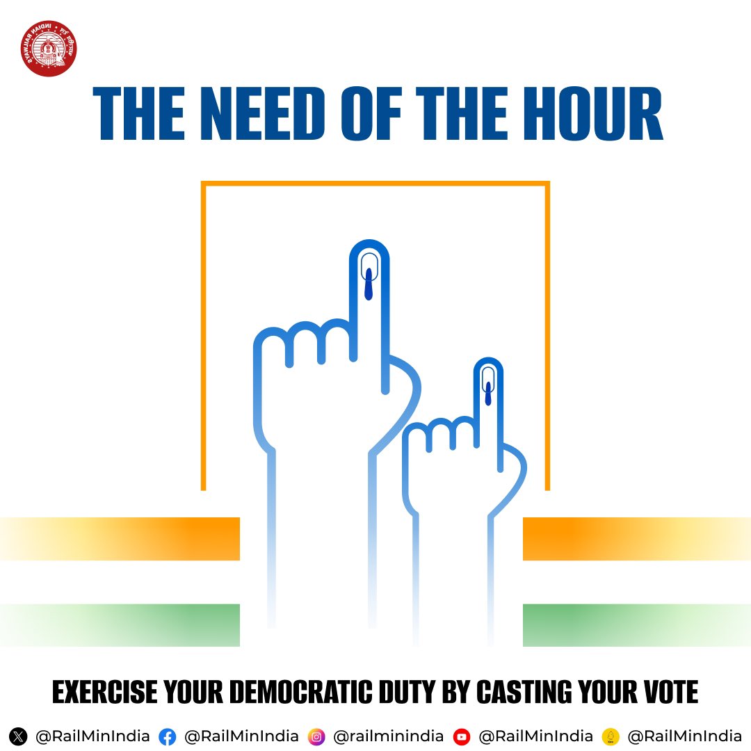 Exercise your voting power and participate in the democratic process. #ChunavKaParv #DeshKaGarv #Elections2024