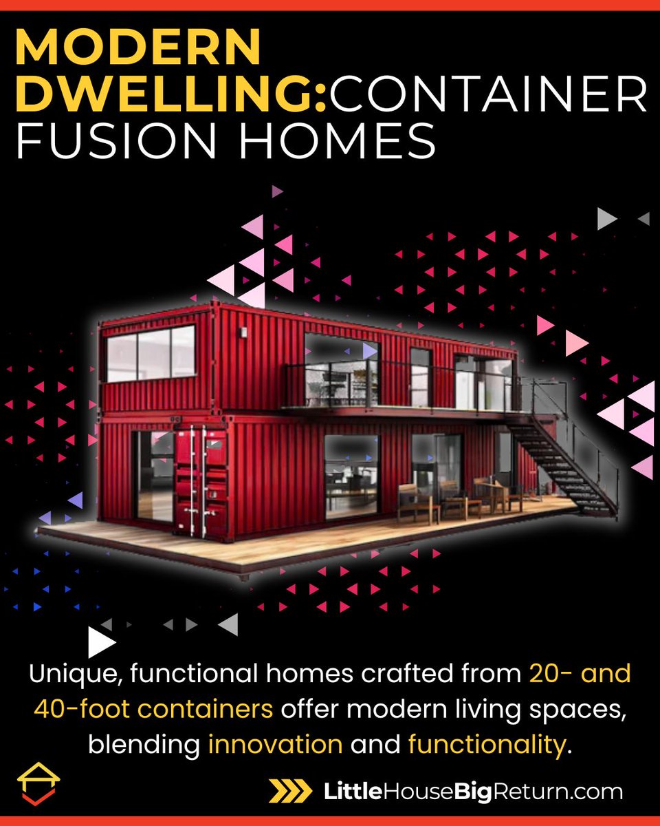 Embrace modern living with our unique container homes! 🏡 Discover innovative designs that blend functionality with style. Little House Big Return leads the way in redefining living spaces. #ContainerHomes #Innovation #LittleHouseBigReturn