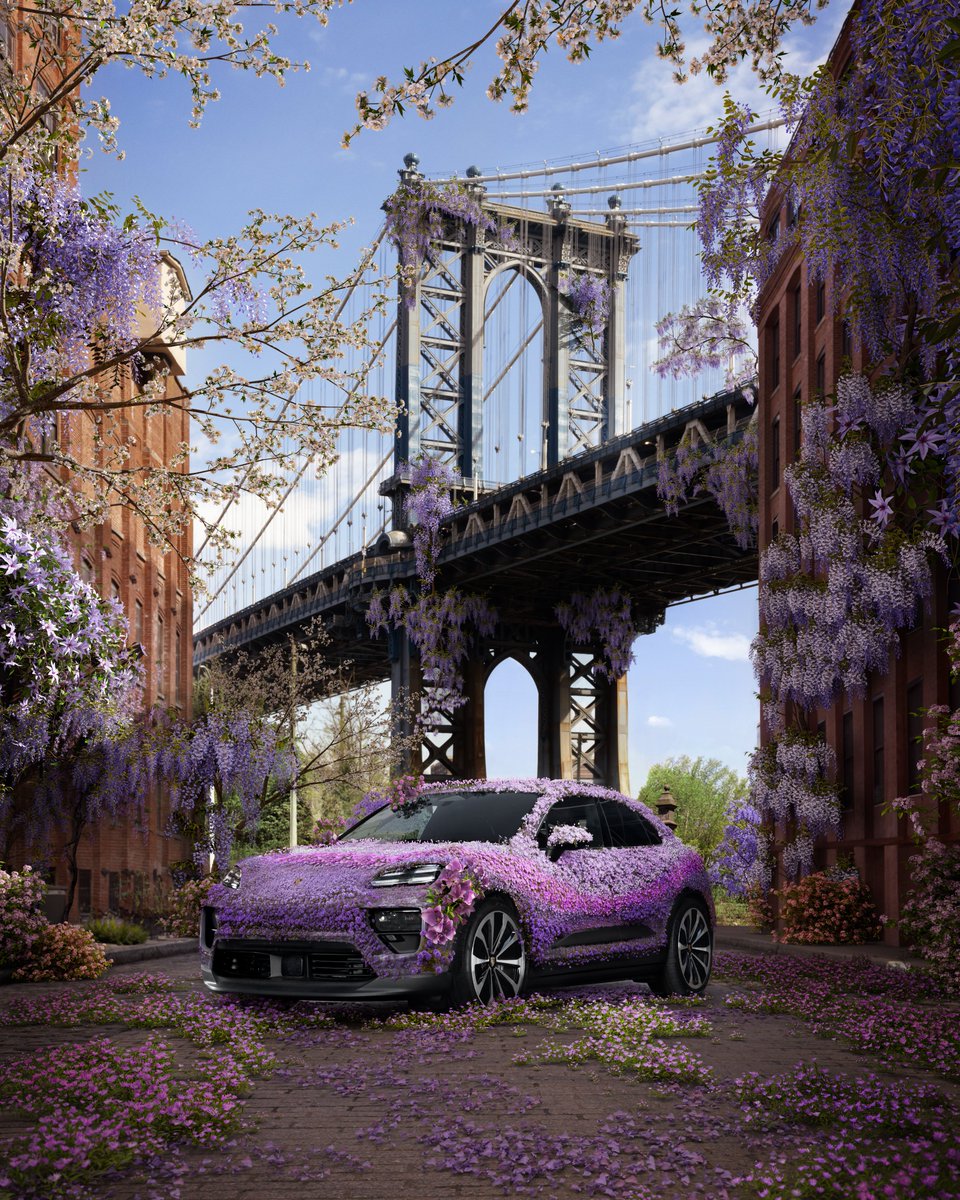 Step into our garden. The all-electric Macan is in full bloom. Official Vehicle of the 2024 Met Gala. #MetGala