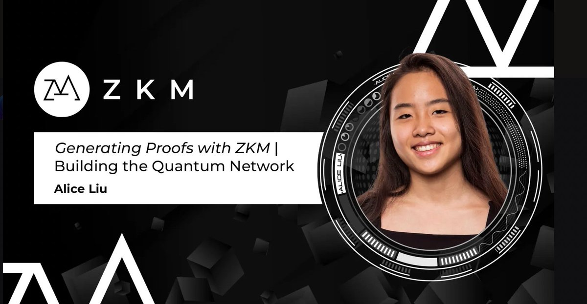 ZKM Education Lead, Alice Liu, presented a workshop 'Generating Proofs with ZKM' at @F3_Ventures BUILDH3R 2024, alongside @API3DAO, @AlgoFoundation, @AleoHQ, and @Starknet ❤️‍🔥 Alice gave a deep-dive into the vision behind the quantum network, and provided a demo for proof